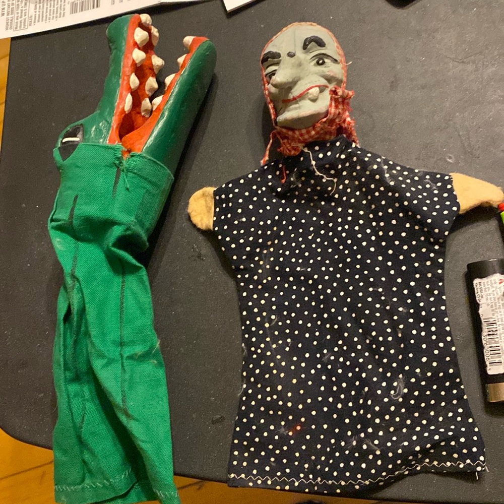Vintage Rare Hand puppets Set